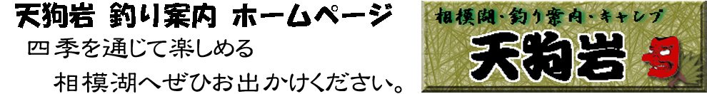 相模湖天狗岩 ワカサギ釣り/ブラックバス/へらぶな釣りの案内ホームページ